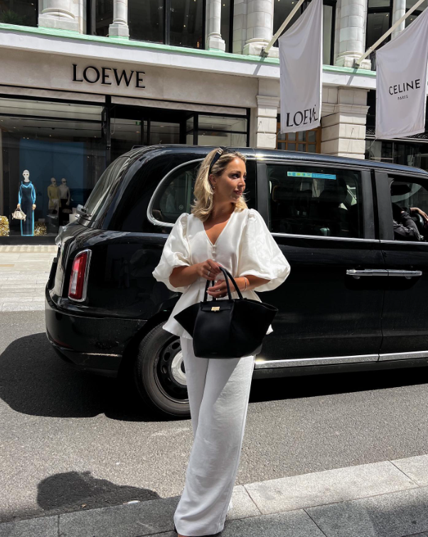 All White Details old money outfit