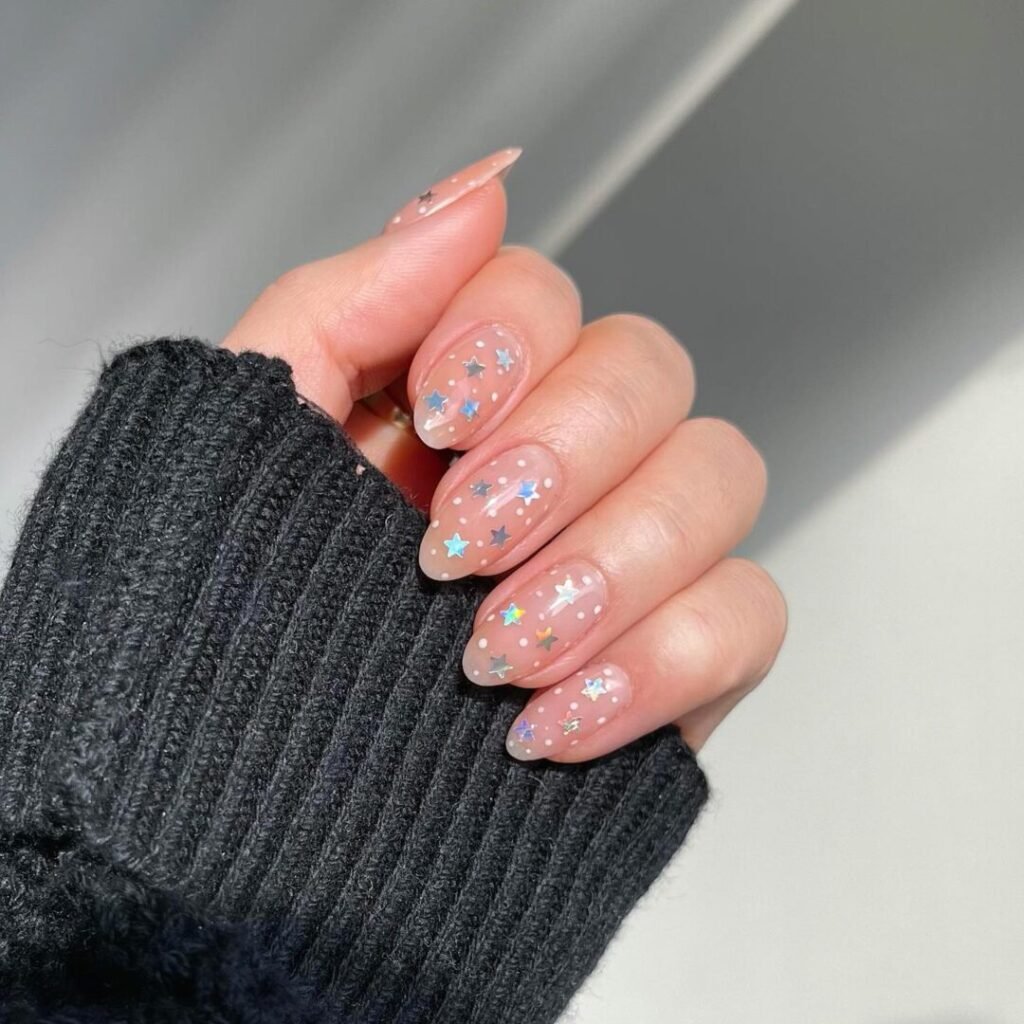 All stars Prom Nail Design