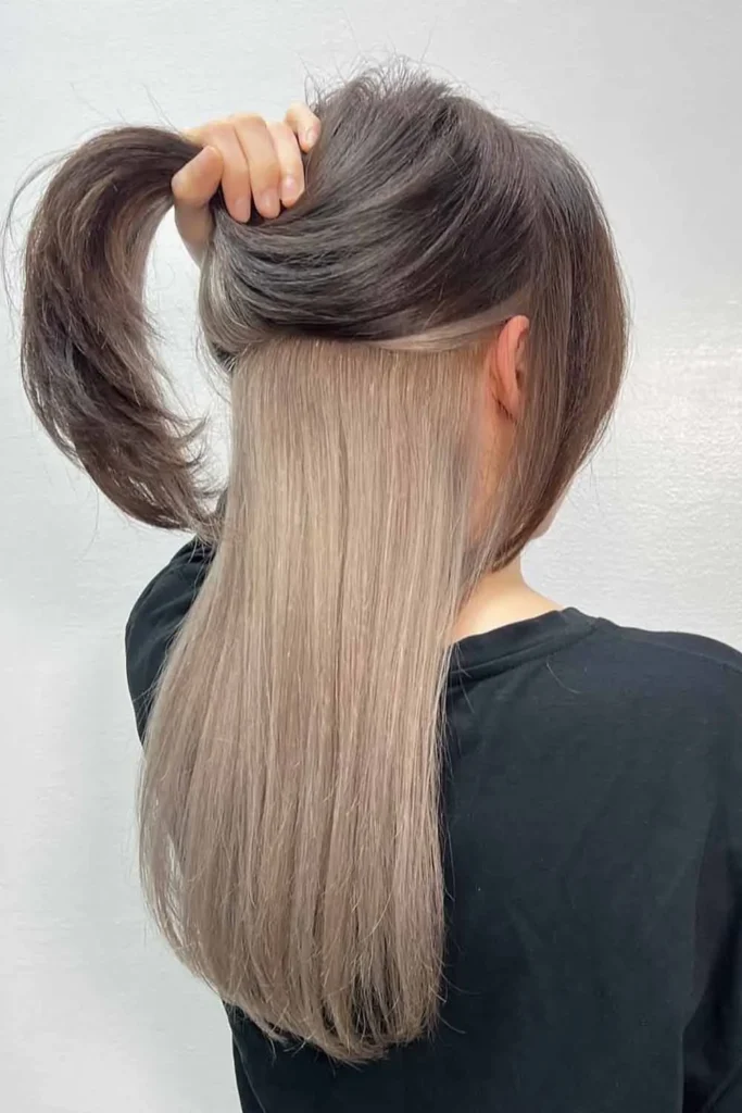 Ash Blonde Reveal Peekaboo