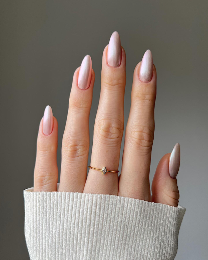 Ballet Chrome Nails