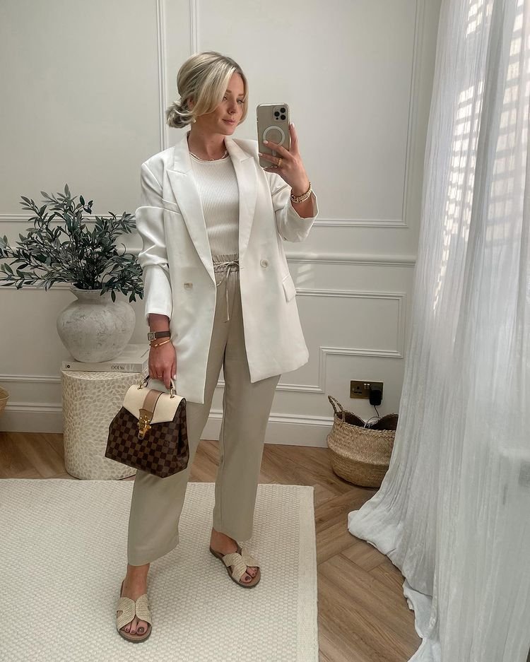 Blazer Linen Pants