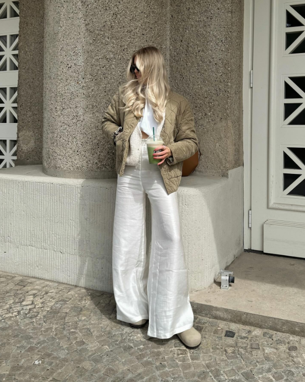 Casual White Denim spring outfit