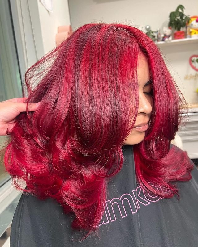 Cranberry Ombre with Layers