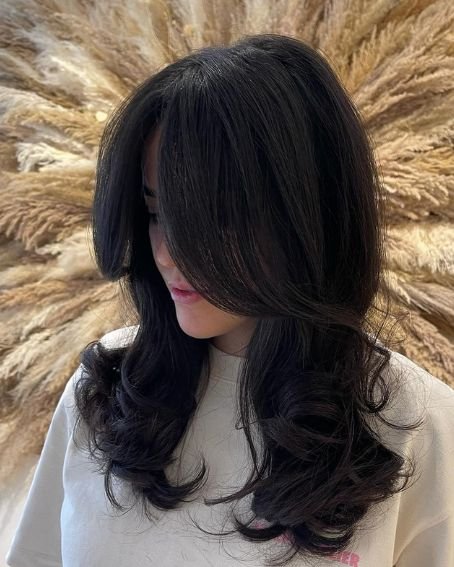 Curly Ends Butterfly Haircut