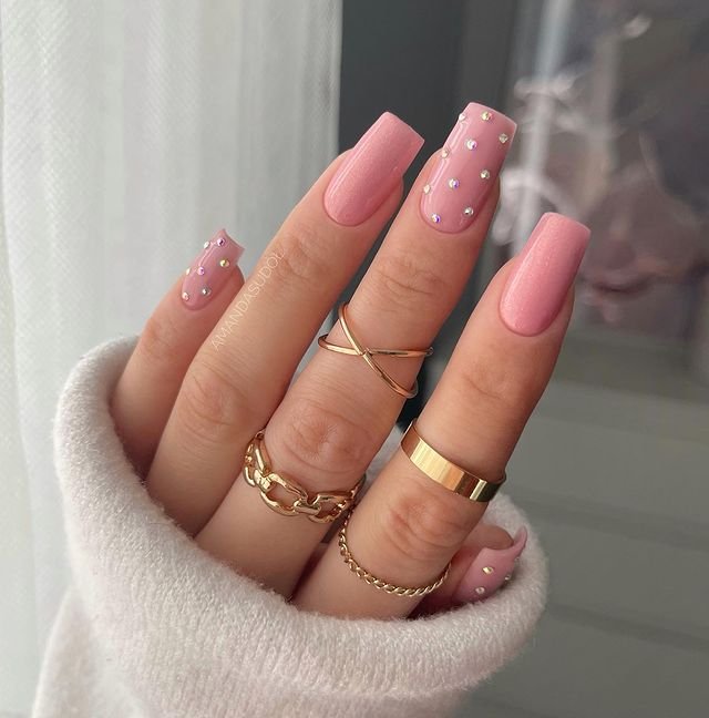 Diamond Nails Prom Nails