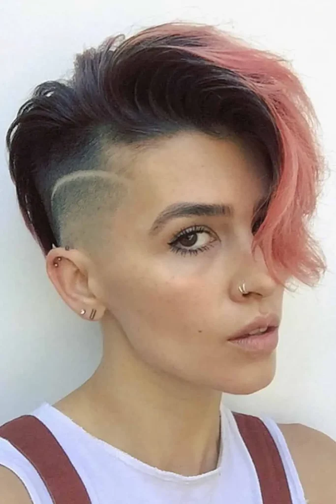Edgy Undercut With Side Part