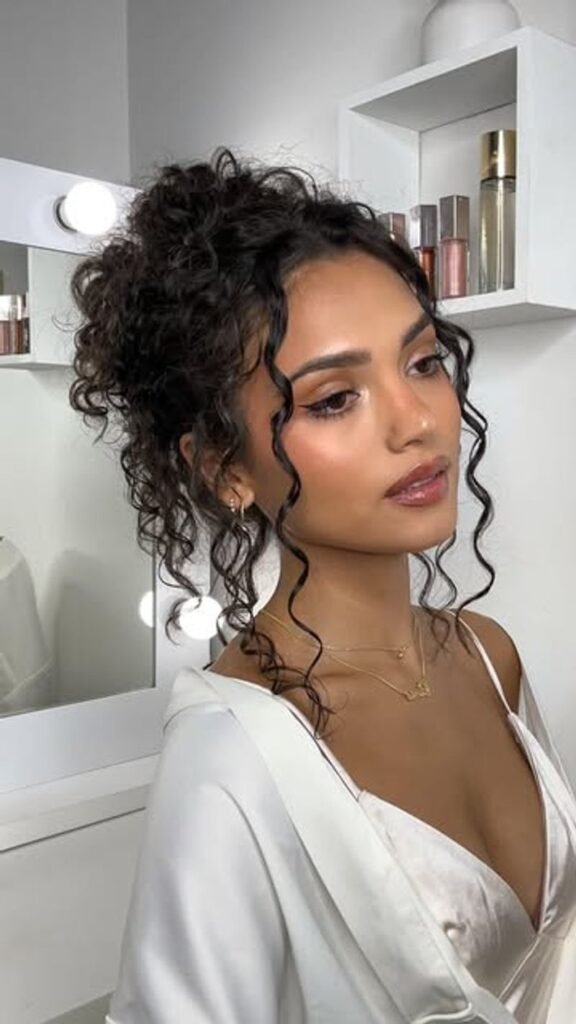 Elegant Curled Upstyle