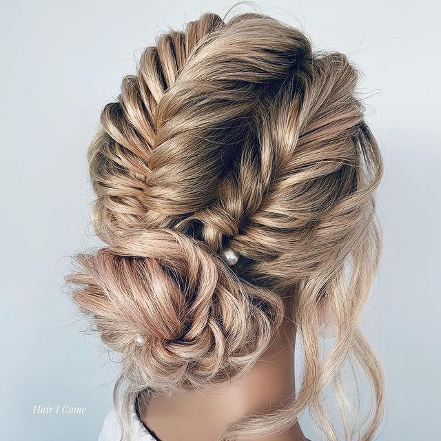 Fishtail Braided Updo
