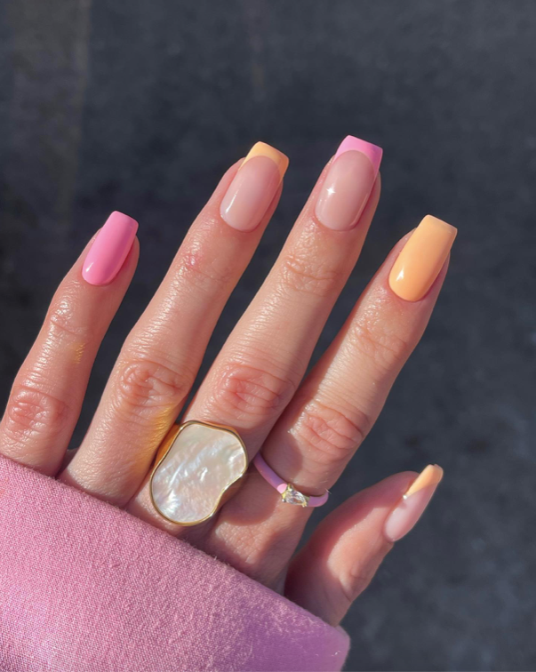 Fruity Spring Tips - Simple Spring Nails