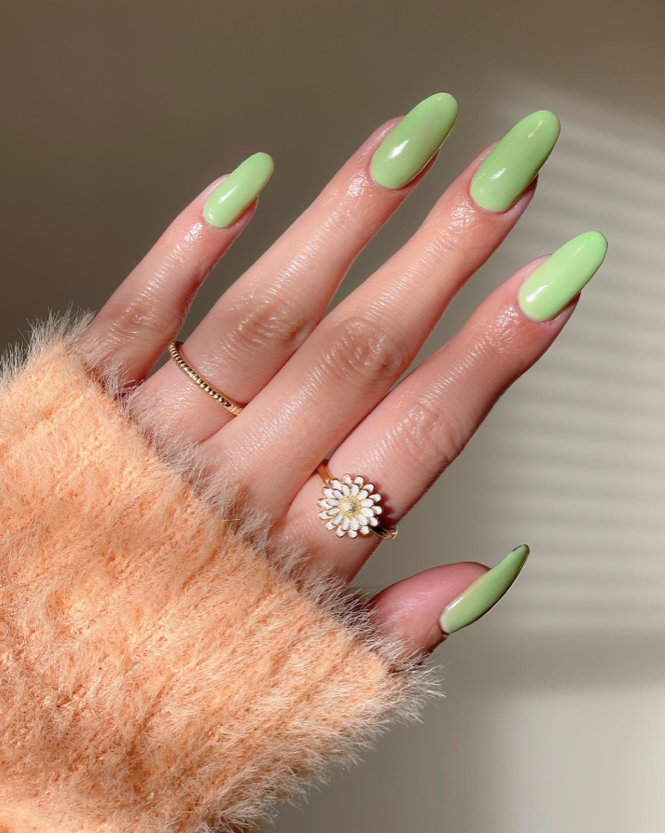 Melon Spring Nails