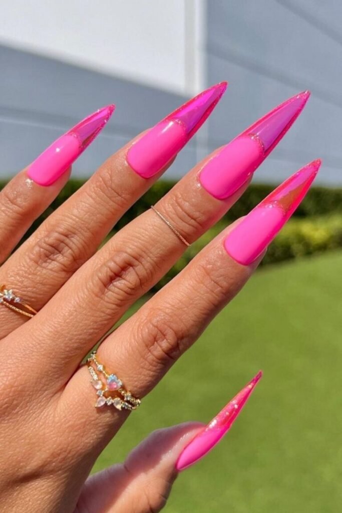 Hot Pink Perfect Nails