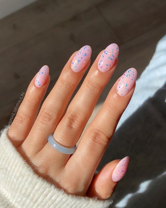Indigo Prom Nails