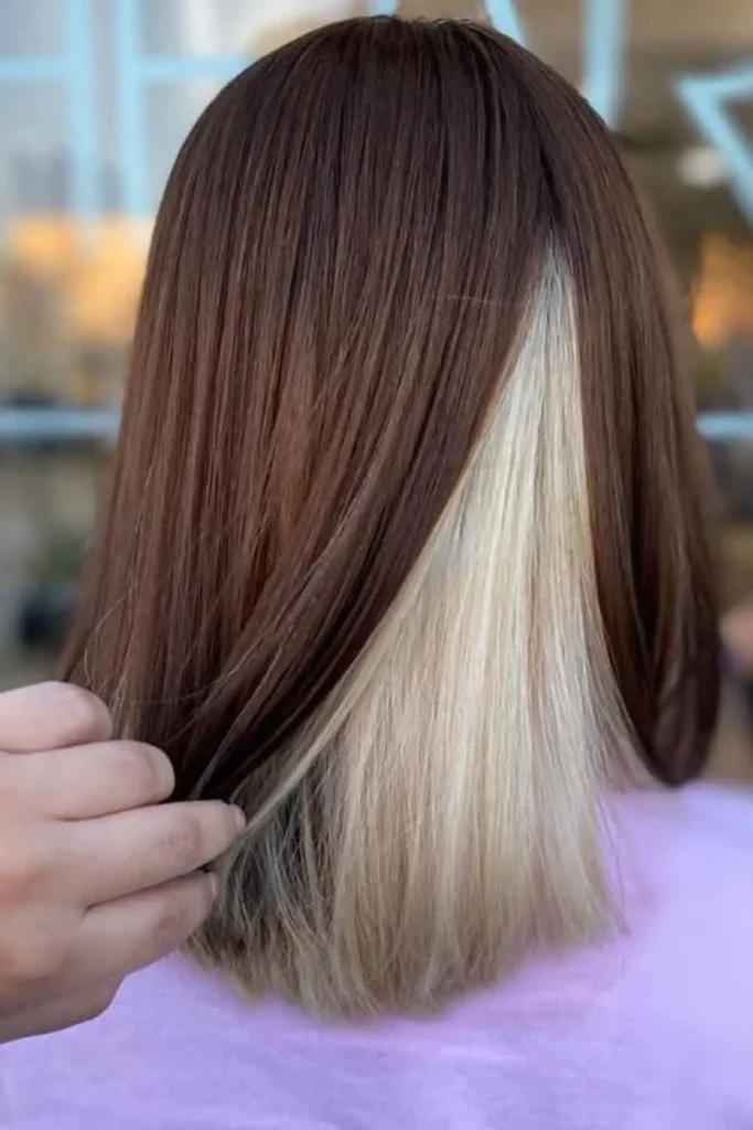 Ivory Pop Peekaboo Hair color