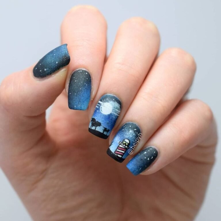 Lighthouse Luminescence Nails