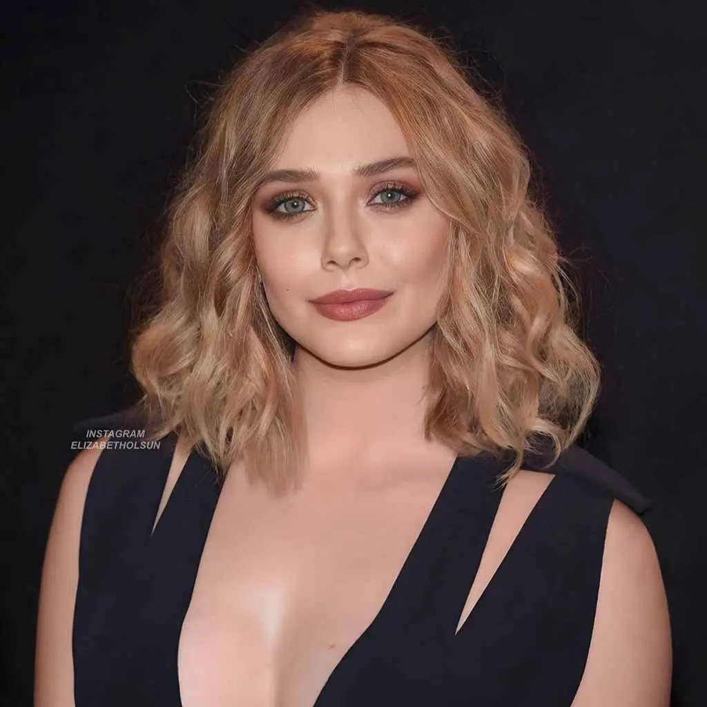 Lob Blonde Layered Curly Hair