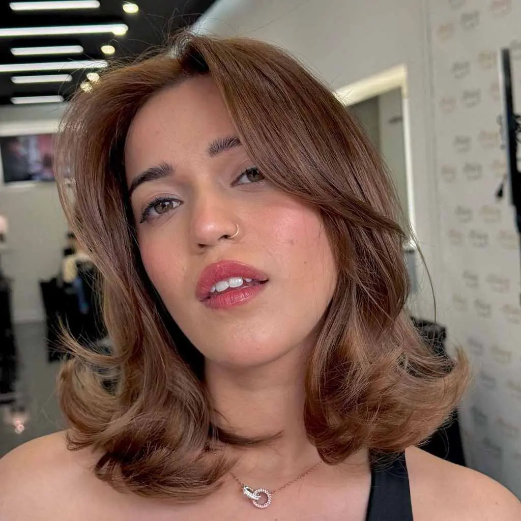 Lob With Layered Ends and Face Framing Layers