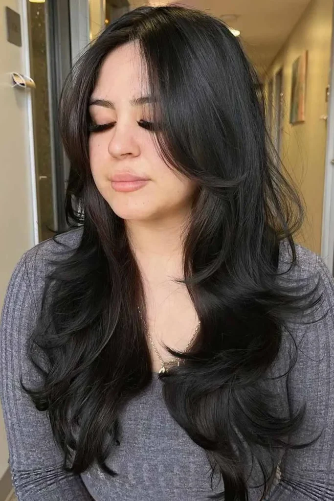 Long Black Layers With Feathered Ends