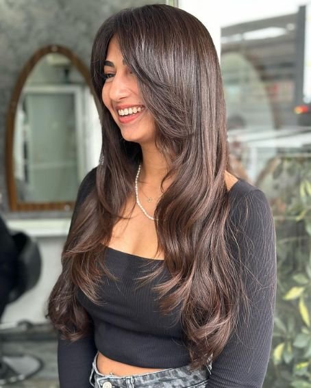 Long Hair Butterfly Cut