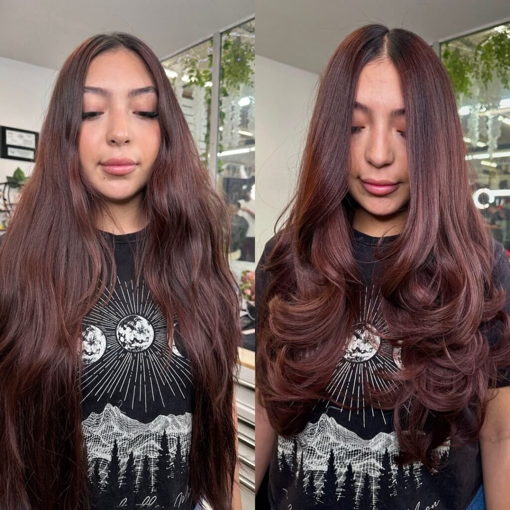 Mahogany Layered Haircut