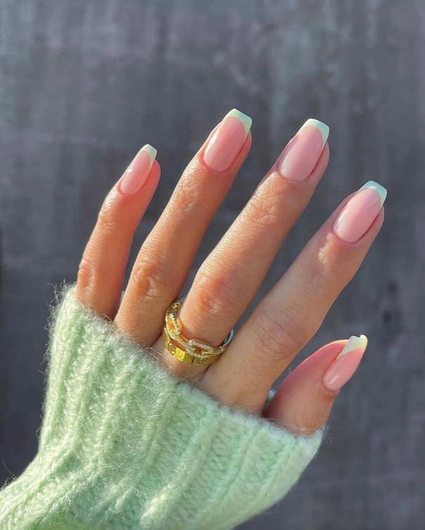 Pastel Green Tips