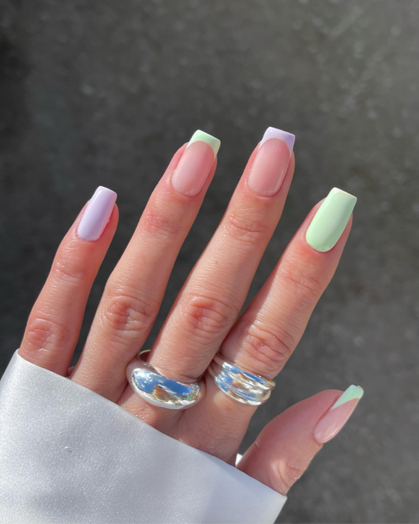 Pastel Mix n Match Spring Nails