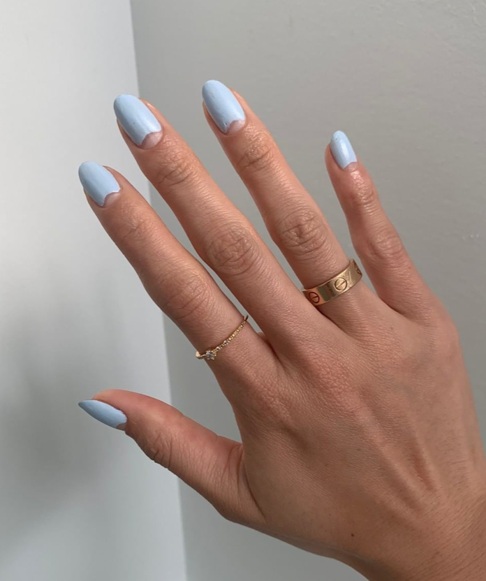 Perfect Baby Blue Nails