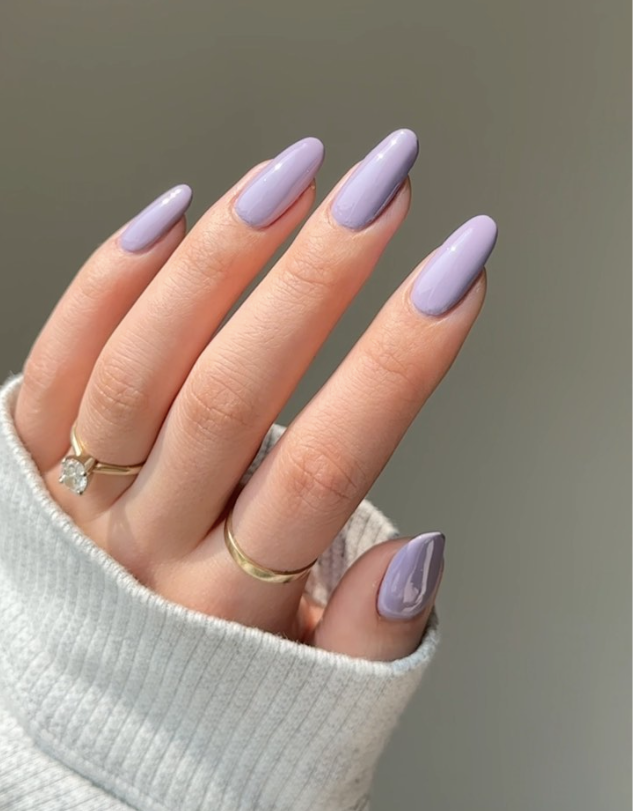 Pretty Lavender Nails