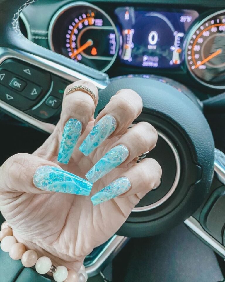 Sea Glass Serenade Nails