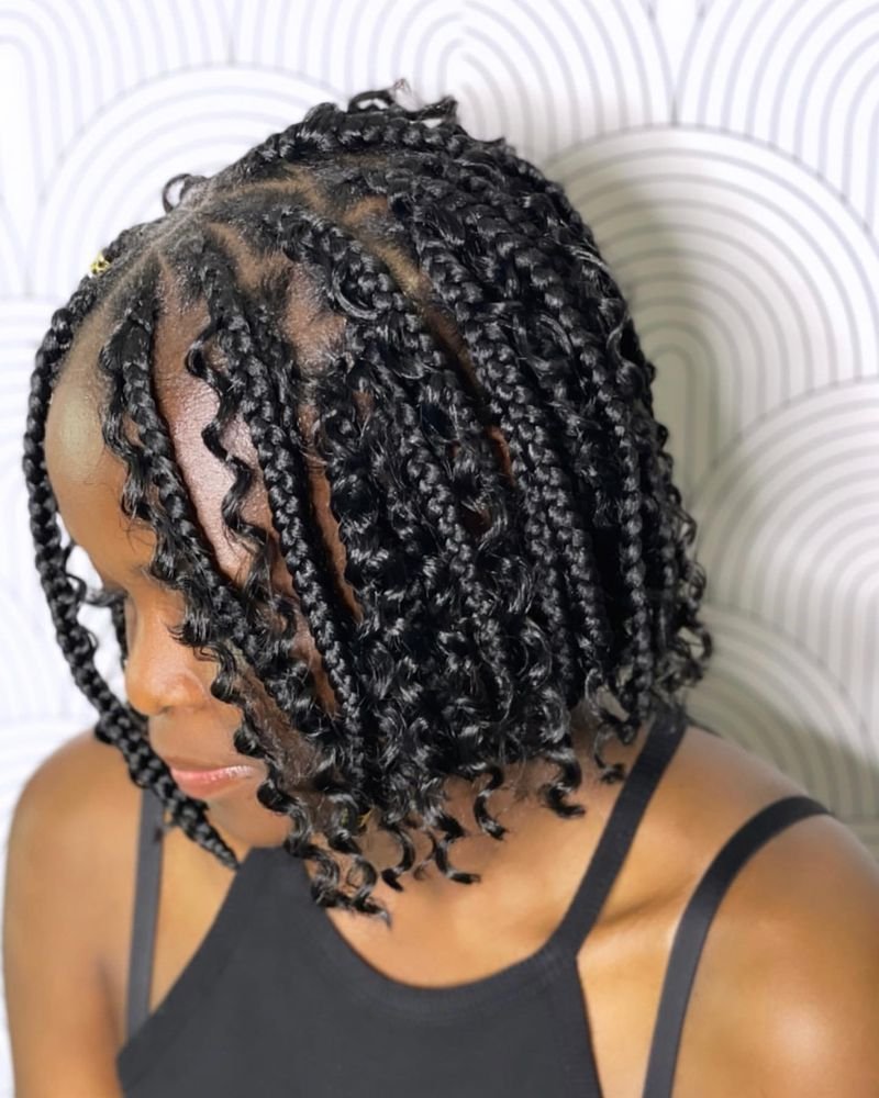 Short Hair with Braids