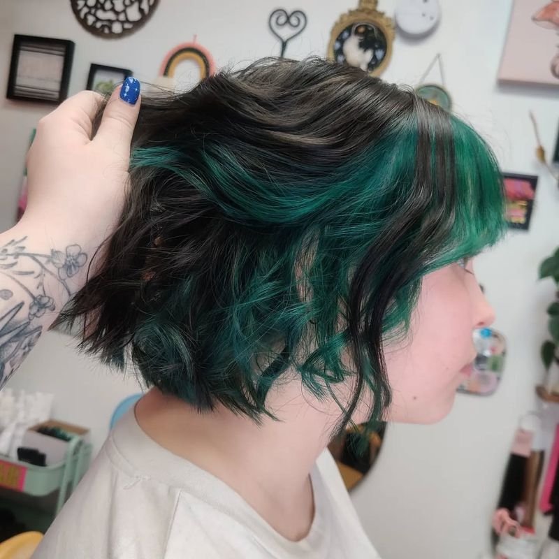 Short Hair with Color Blocking