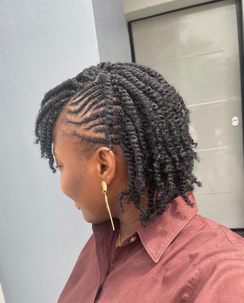 Short Hair with Twists