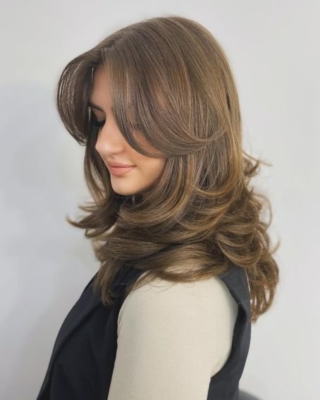 Shoulder Length Butterfly Haircut