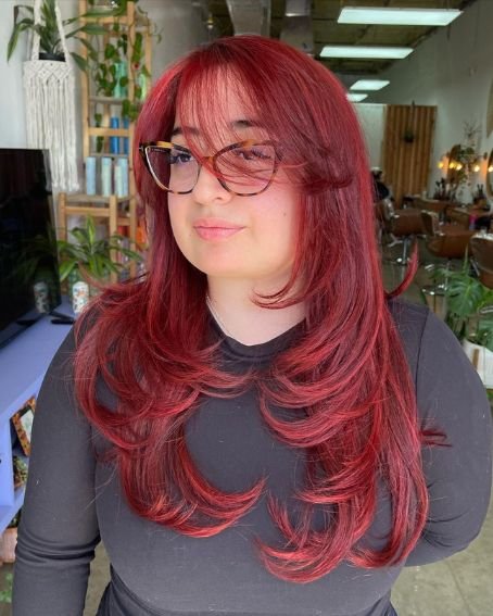 Spicy Red Layered Butterfly