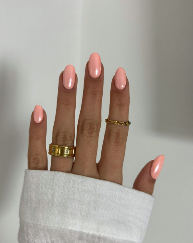 Spring Chrome Nails
