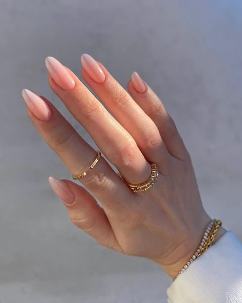 Subtle Ombre Prom Nails