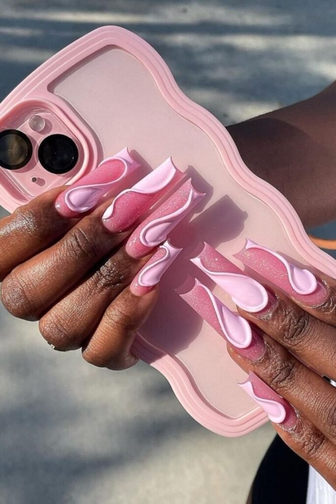 Swirly Dreamy Pink Perfection