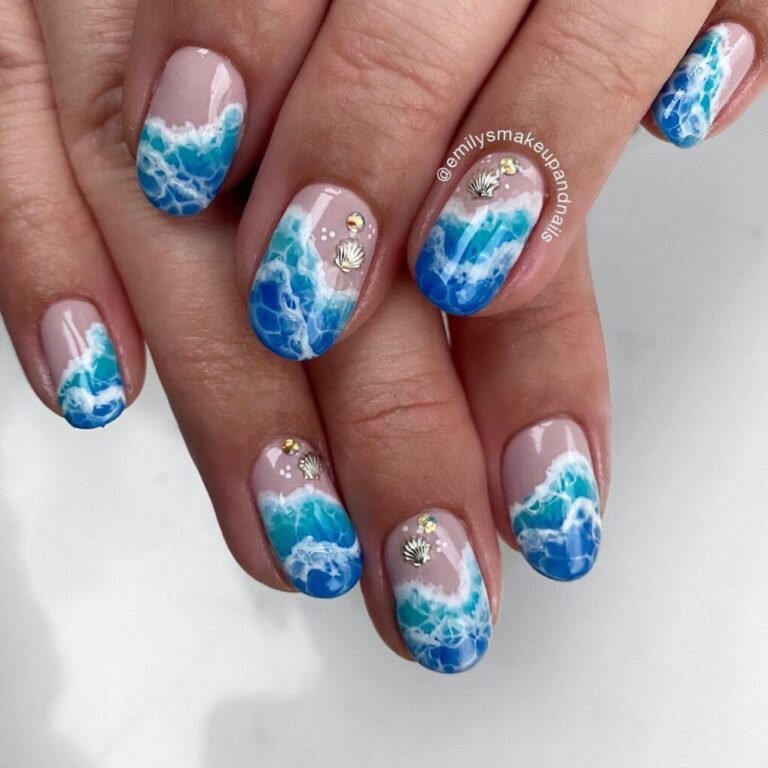 Tidal Treasure Cruise Nails