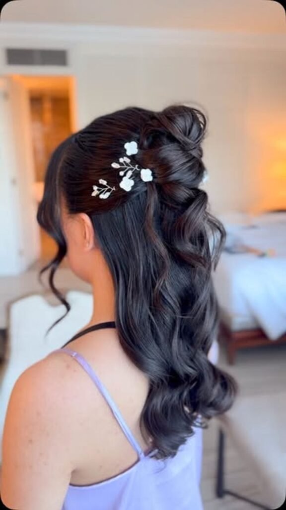 Twisted Half Up Bun