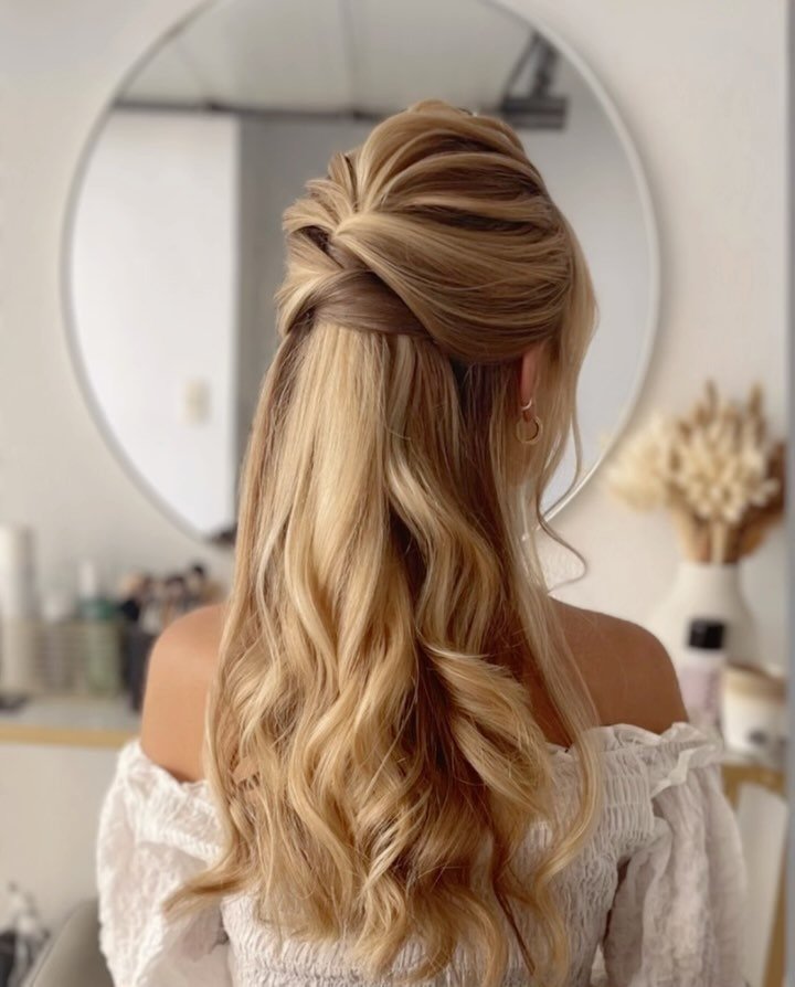 Twisted Half Up Updo