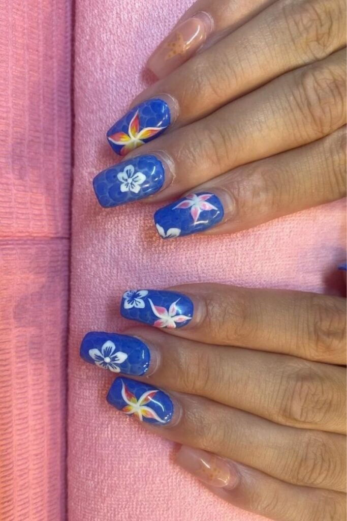 Blue Ocean Hawaii Nails 1