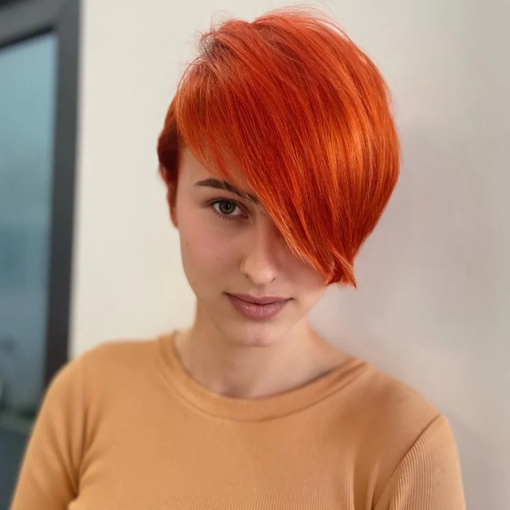 Bold Edgy Pixie for Round Face