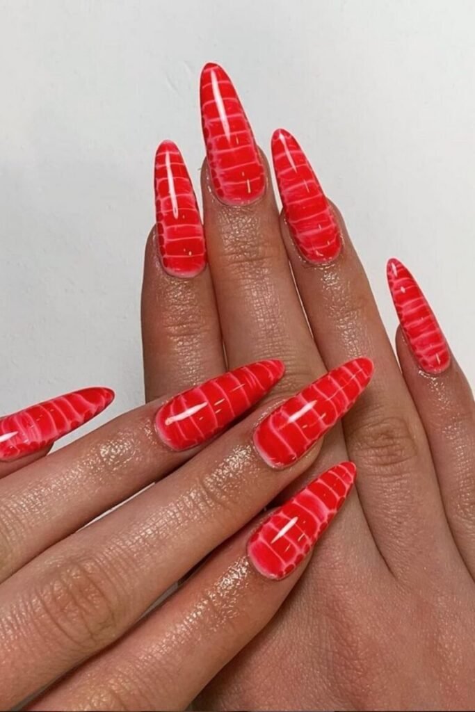 Candy Apple Gloss Red Nails
