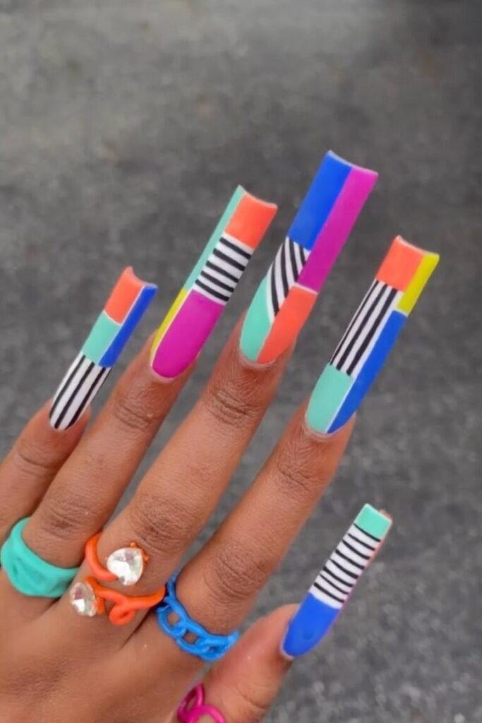 Geometric Nail Blocks