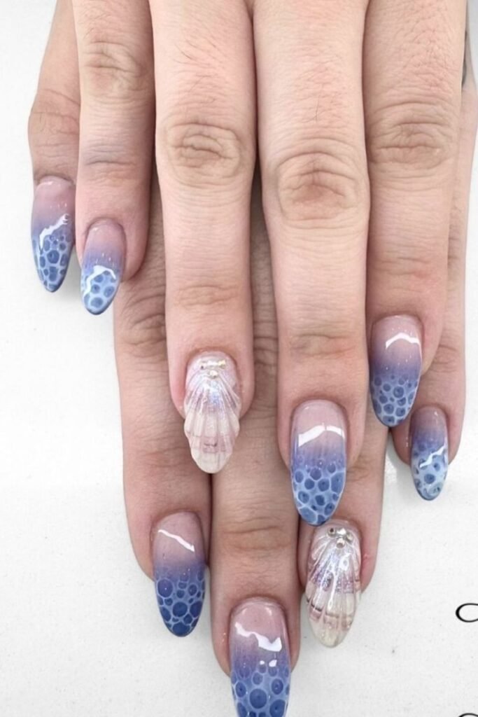 Gradient Shell Nails