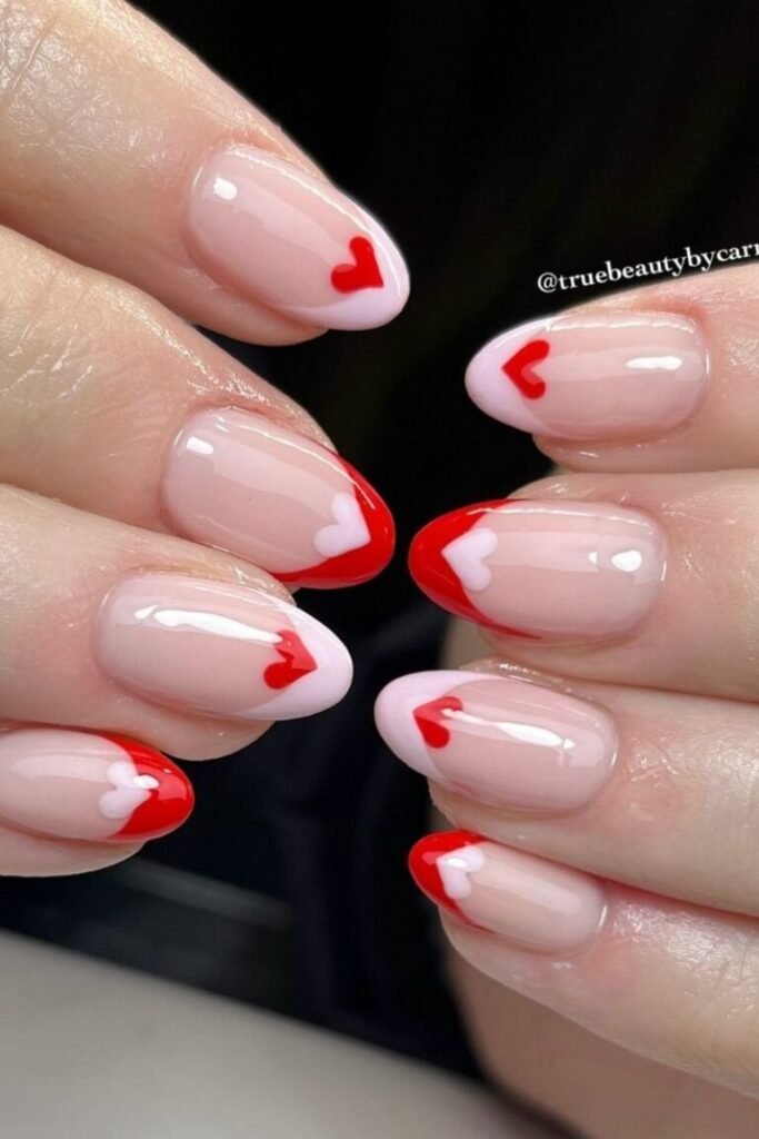 Heart Tipped Love Bubble Bath Nails