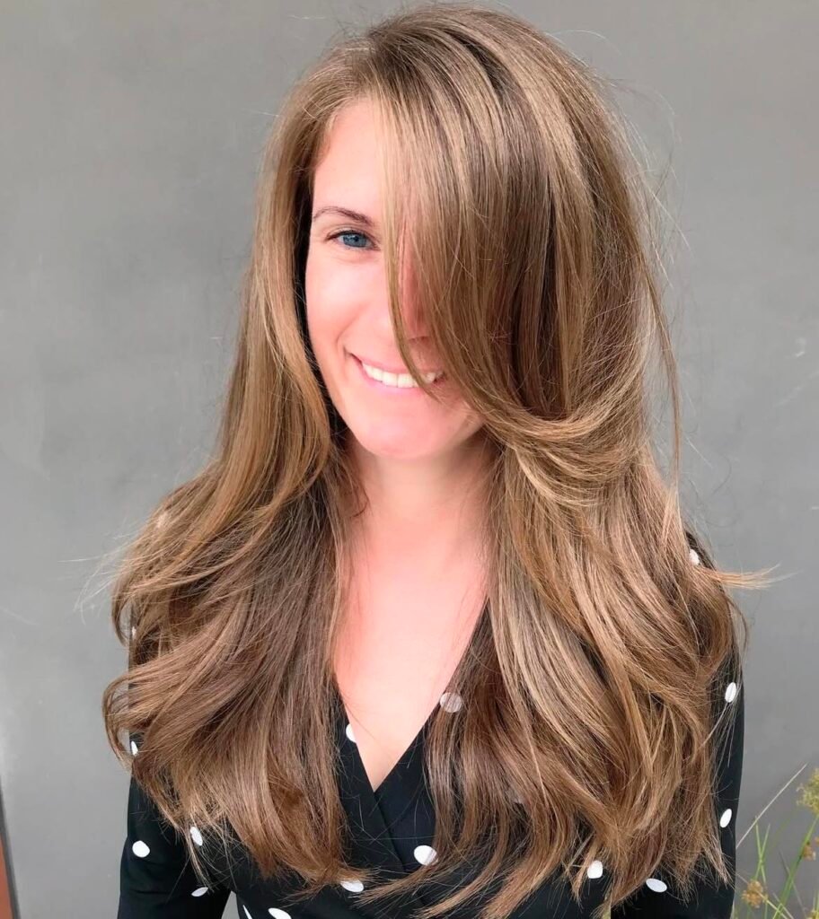 Long Side Swept Bangs Hairstyle