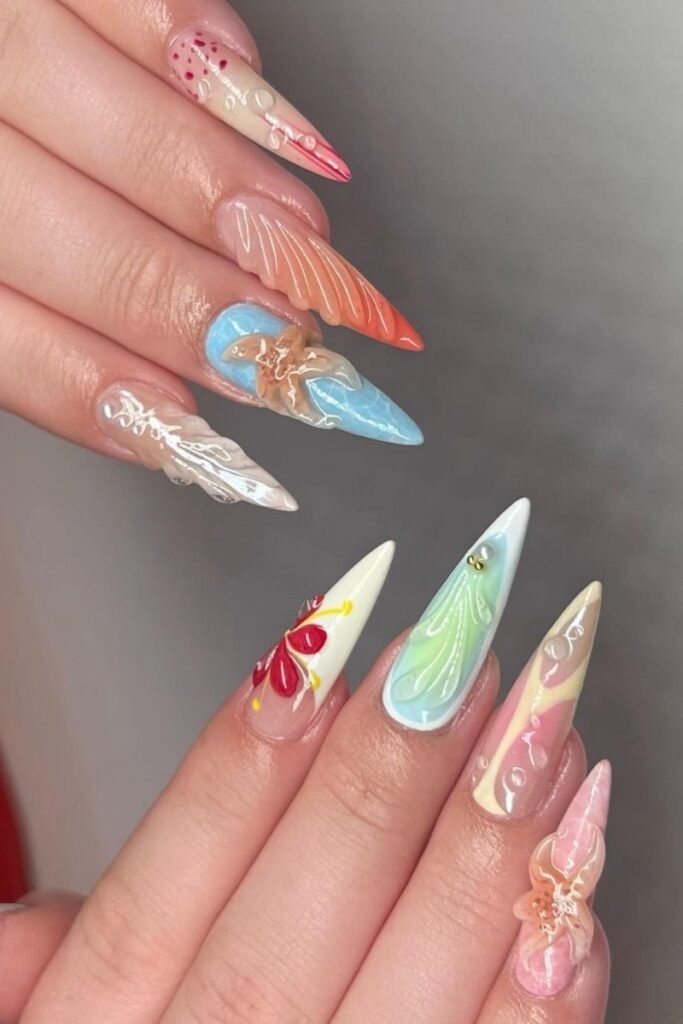 Mermaid Magic Hawaii Nails