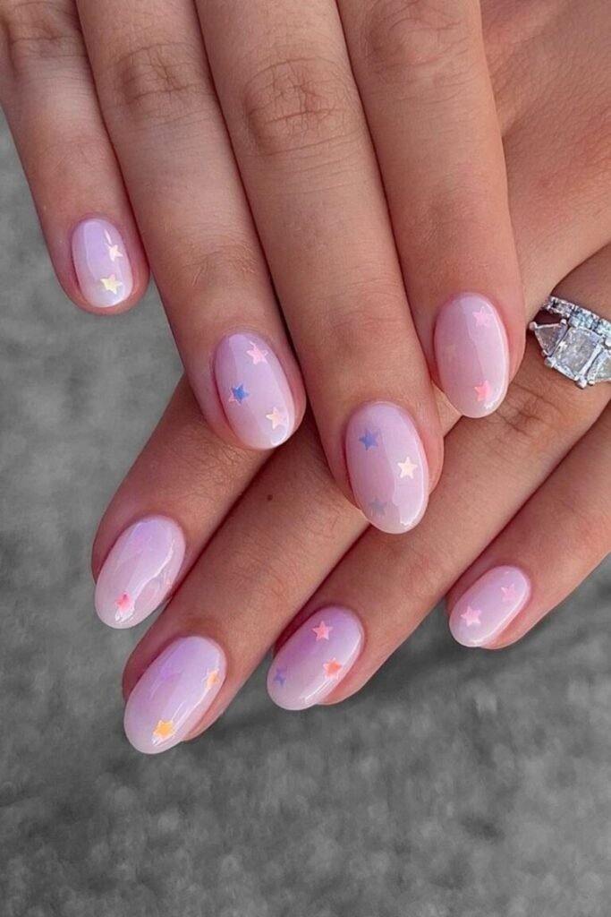 Pastel Star Nails