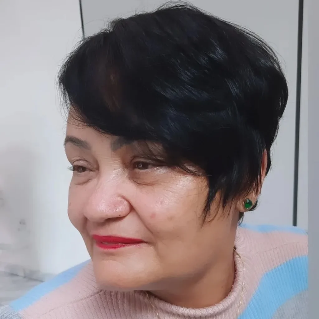Round Face Pixie Cut For Women Over 60