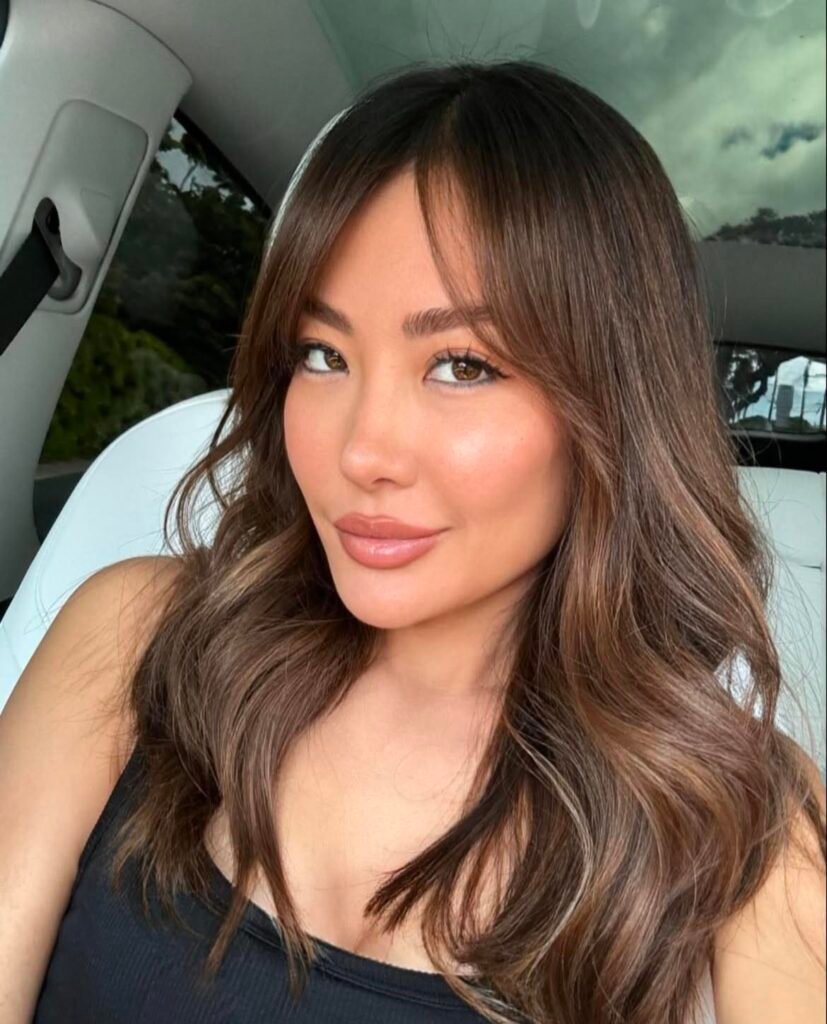 Soft Curtain Bangs Hairstyle